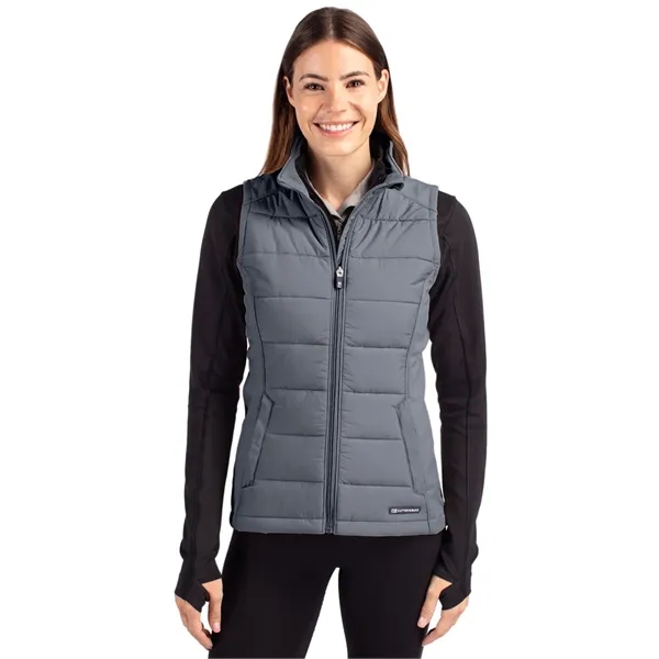 Women's vest with a full-zip and wind and water resistance.... from ASI 47965 Cutter & Buck