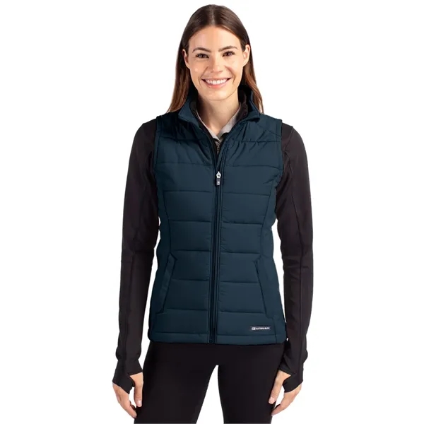 Women's vest with a full-zip and wind and water resistance.... from ASI 47965 Cutter & Buck