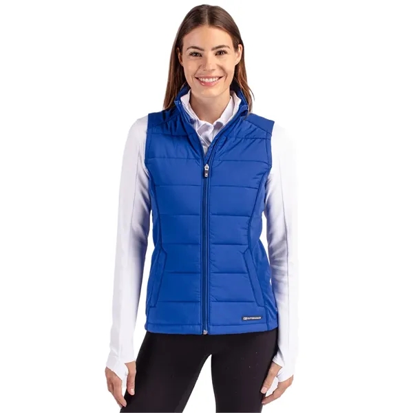 Women's vest with a full-zip and wind and water resistance.... from ASI 47965 Cutter & Buck