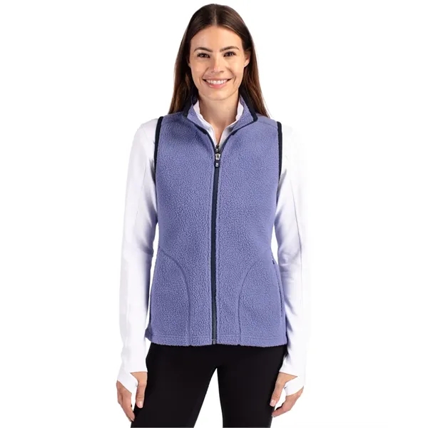 Women's vest with a full-zip, brushed fleece interior, zipper, and pockets.... from ASI 47965 Cutter & Buck
