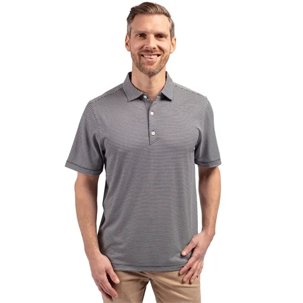 Men's polo with 4-way stretch, short sleeves, UPF50+ sun protection, and... from ASI 47965 Cutter & Buck