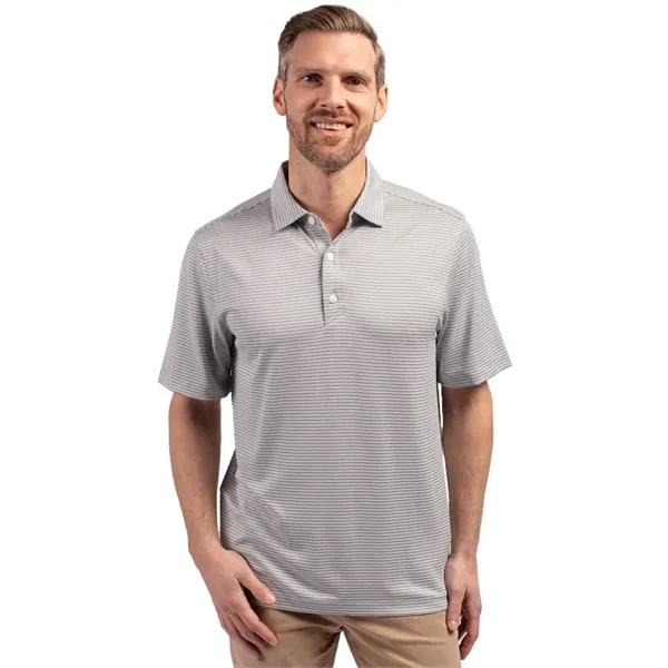 Men's polo with 4-way stretch, short sleeves, UPF50+ sun protection, and... from ASI 47965 Cutter & Buck