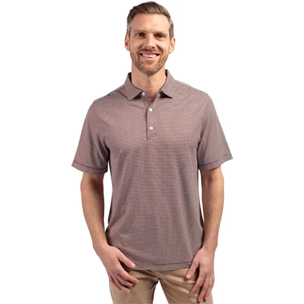 Men's polo with 4-way stretch, short sleeves, UPF50+ sun protection, and... from ASI 47965 Cutter & Buck