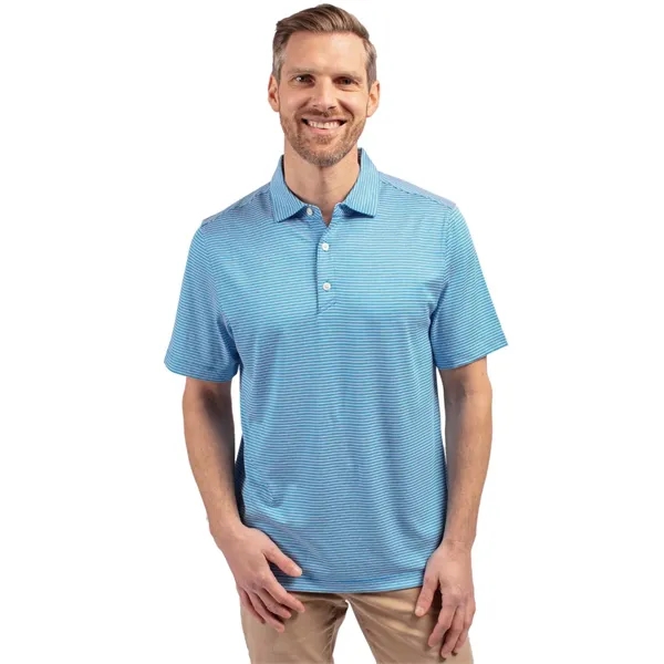 Men's polo with 4-way stretch, short sleeves, UPF50+ sun protection, and... from ASI 47965 Cutter & Buck