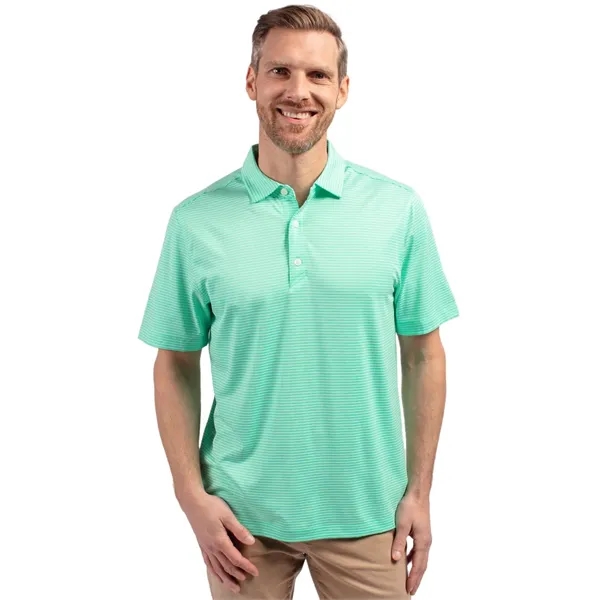 Men's polo with 4-way stretch, short sleeves, UPF50+ sun protection, and... from ASI 47965 Cutter & Buck