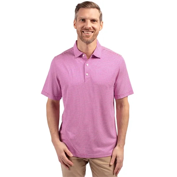 Men's polo with 4-way stretch, short sleeves, UPF50+ sun protection, and... from ASI 47965 Cutter & Buck