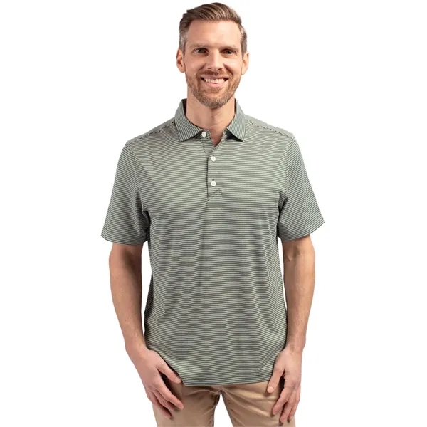 Men's polo with 4-way stretch, short sleeves, UPF50+ sun protection, and... from ASI 47965 Cutter & Buck