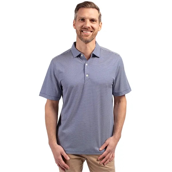 Men's polo with 4-way stretch, short sleeves, UPF50+ sun protection, and... from ASI 47965 Cutter & Buck