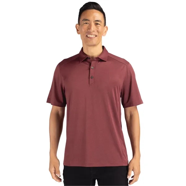 Men's polo with short sleeves, 4-way stretch, moisture-wicking performance, and UPF50+... from ASI 47965 Cutter & Buck