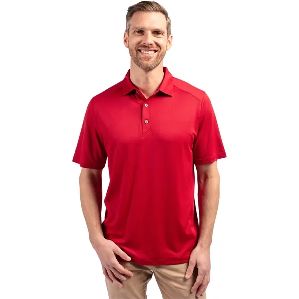 Men's polo with short sleeves, 4-way stretch, moisture-wicking performance, and UPF50+... from ASI 47965 Cutter & Buck