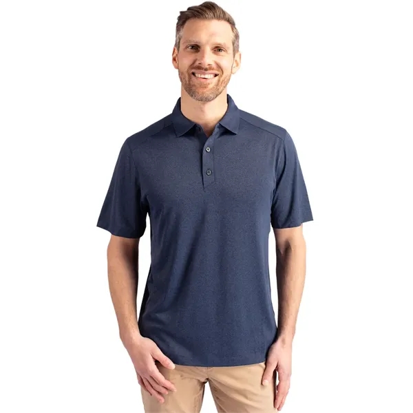 Men's polo with short sleeves, 4-way stretch, moisture-wicking performance, and UPF50+... from ASI 47965 Cutter & Buck