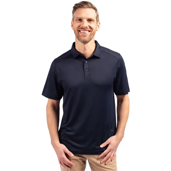 Men's polo with short sleeves, 4-way stretch, moisture-wicking performance, and UPF50+... from ASI 47965 Cutter & Buck