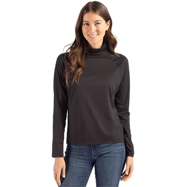 Women's sweatshirt with a funnel neck, UPF 50+ protection, and moisture-wicking... from ASI 47965 Cutter & Buck