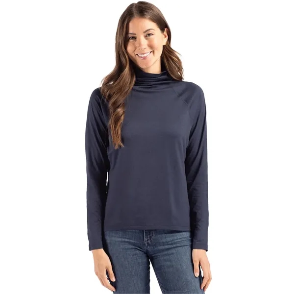 Women's sweatshirt with a funnel neck, UPF 50+ protection, and moisture-wicking... from ASI 47965 Cutter & Buck
