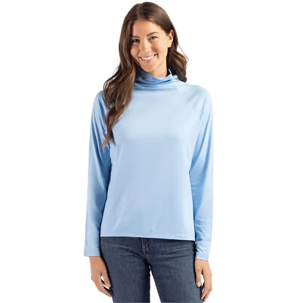 Women's sweatshirt with a funnel neck, UPF 50+ protection, and moisture-wicking... from ASI 47965 Cutter & Buck