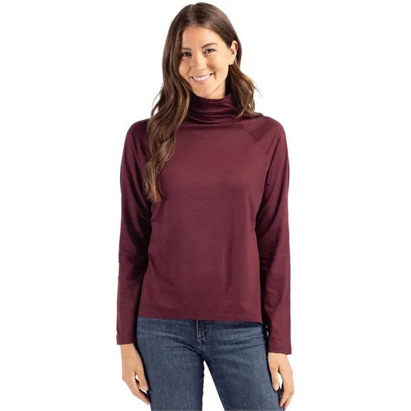 Women's sweatshirt with a funnel neck, UPF 50+ protection, and moisture-wicking... from ASI 47965 Cutter & Buck