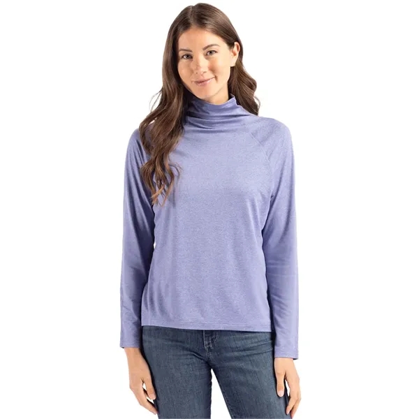 Women's sweatshirt with a funnel neck, UPF 50+ protection, and moisture-wicking... from ASI 47965 Cutter & Buck