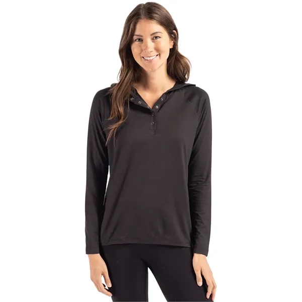 Women's sweatshirt with a hood, UPF 50+ protection, and moisture-wicking performance.... from ASI 47965 Cutter & Buck