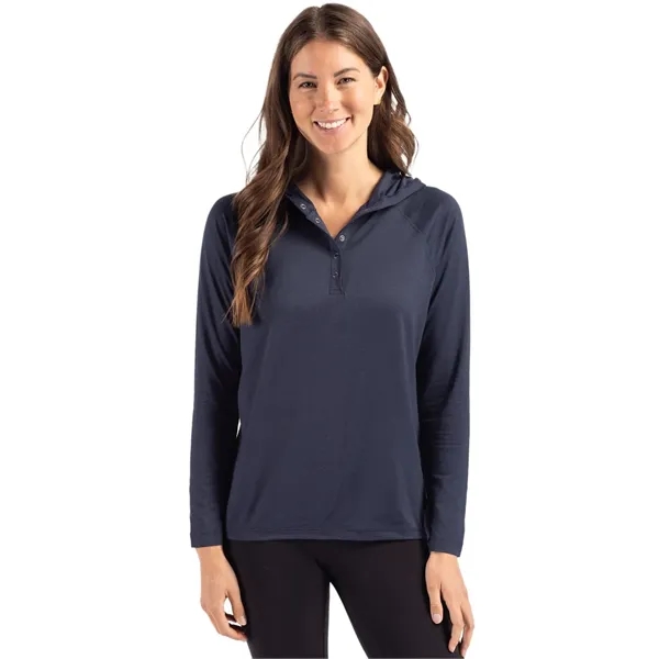 Women's sweatshirt with a hood, UPF 50+ protection, and moisture-wicking performance.... from ASI 47965 Cutter & Buck