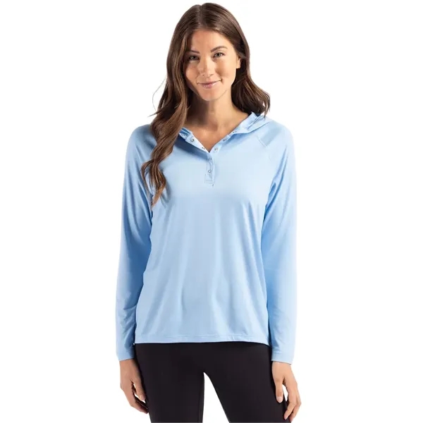 Women's sweatshirt with a hood, UPF 50+ protection, and moisture-wicking performance.... from ASI 47965 Cutter & Buck