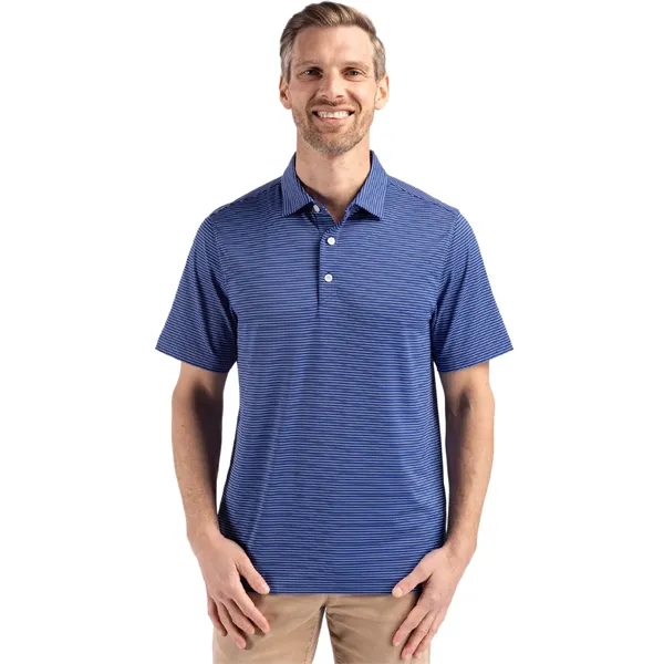 Men's polo with short sleeves, 4-way stretch, moisture-wicking performance, and UPF50+... from ASI 47965 Cutter & Buck