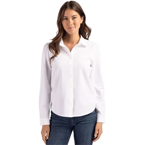Women's dress shirt with long sleeves and UPF 50+ protection.... from ASI 47965 Cutter & Buck