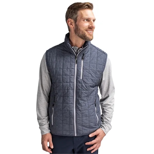 Men's puffy vest with insulation, full-zip, wind and water resistance, and... from ASI 47965 Cutter & Buck
