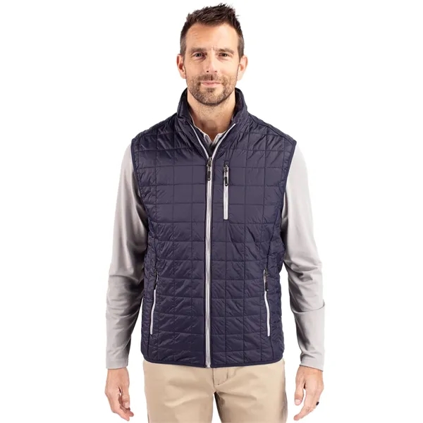 Men's puffy vest with insulation, full-zip, wind and water resistance, and... from ASI 47965 Cutter & Buck