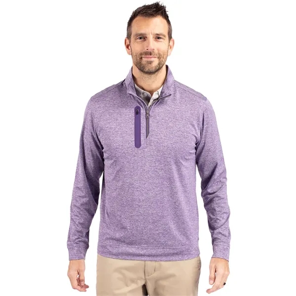 Men's sweatshirt with a quarter-zip, chest pocket, UPF 50+ protection, moisture-wicking... from ASI 47965 Cutter & Buck
