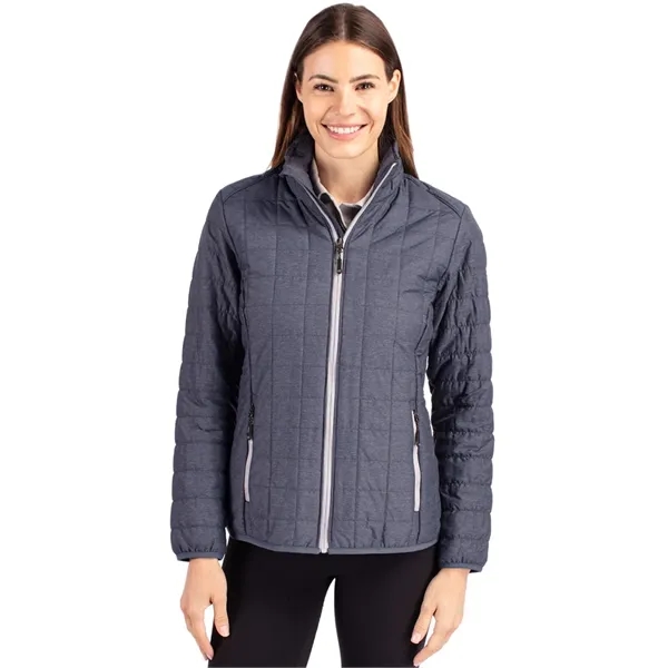 Women's puffer jacket with a full-zip, insulation, hood, wind and water... from ASI 47965 Cutter & Buck