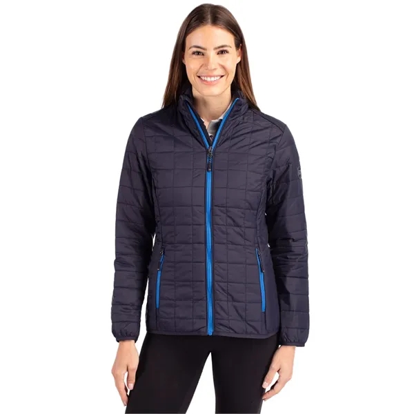 Women's puffer jacket with a full-zip, insulation, hood, wind and water... from ASI 47965 Cutter & Buck