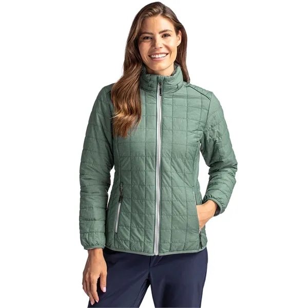 Women's puffer jacket with a full-zip, insulation, hood, wind and water... from ASI 47965 Cutter & Buck