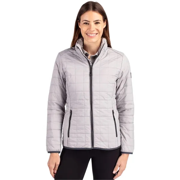Women's puffer jacket with a full-zip, insulation, hood, wind and water... from ASI 47965 Cutter & Buck