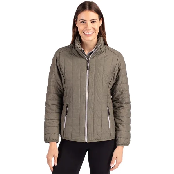 Women's puffer jacket with a full-zip, insulation, hood, wind and water... from ASI 47965 Cutter & Buck