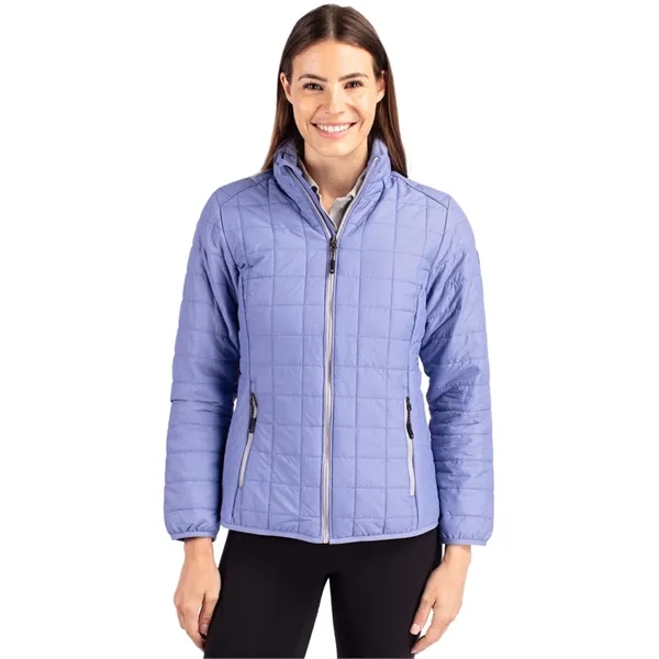Women's puffer jacket with a full-zip, insulation, hood, wind and water... from ASI 47965 Cutter & Buck