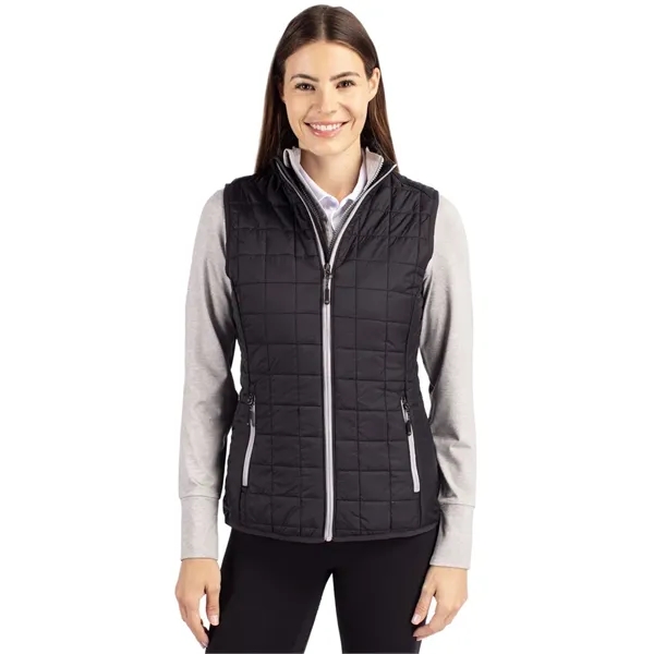 Women's puffer vest with insulation, wind and water resistance, pockets, and... from ASI 47965 Cutter & Buck