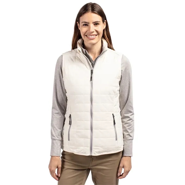 Women's puffer vest with insulation, wind and water resistance, pockets, and... from ASI 47965 Cutter & Buck