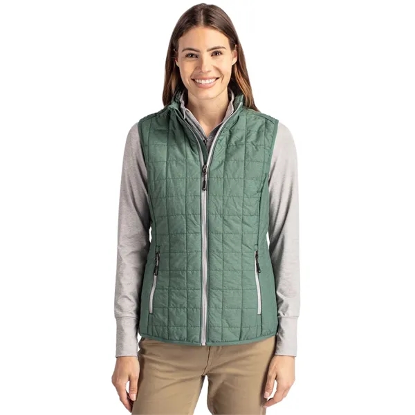 Women's puffer vest with insulation, wind and water resistance, pockets, and... from ASI 47965 Cutter & Buck
