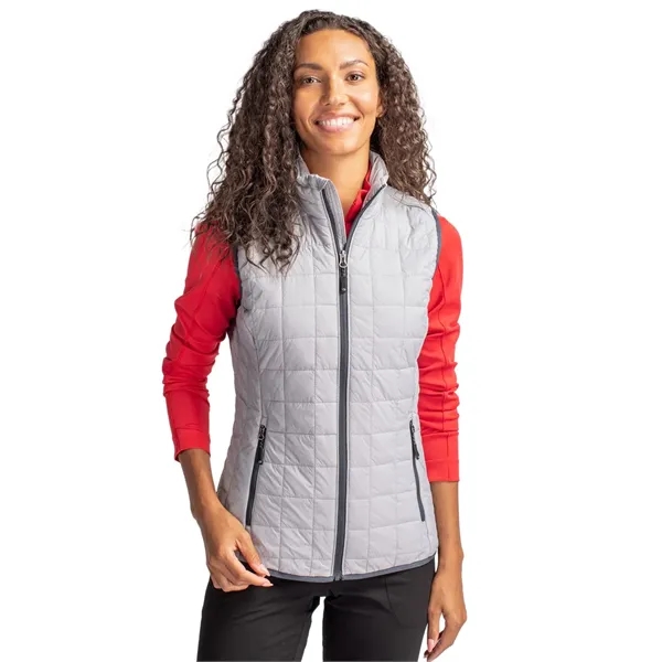 Women's puffer vest with insulation, wind and water resistance, pockets, and... from ASI 47965 Cutter & Buck