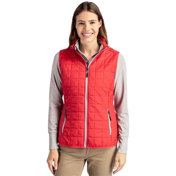 Women's puffer vest with insulation, wind and water resistance, pockets, and... from ASI 47965 Cutter & Buck