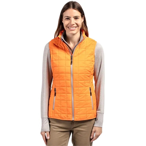 Women's puffer vest with insulation, wind and water resistance, pockets, and... from ASI 47965 Cutter & Buck