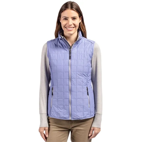 Women's puffer vest with insulation, wind and water resistance, pockets, and... from ASI 47965 Cutter & Buck