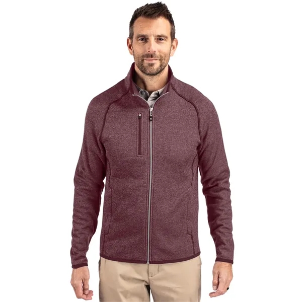 Men's jacket with a full-zip, brushed fleece interior, chest pocket, satin... from ASI 47965 Cutter & Buck