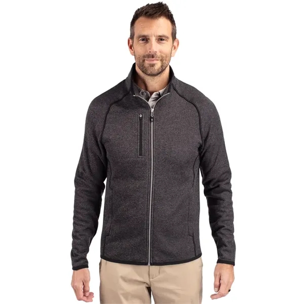 Men's jacket with a full-zip, brushed fleece interior, chest pocket, satin... from ASI 47965 Cutter & Buck