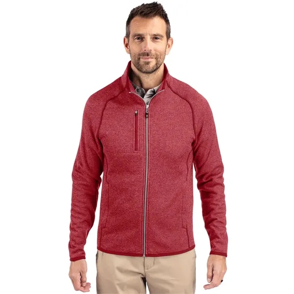 Men's jacket with a full-zip, brushed fleece interior, chest pocket, satin... from ASI 47965 Cutter & Buck