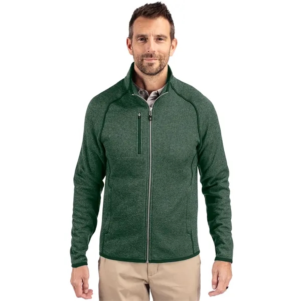 Men's jacket with a full-zip, brushed fleece interior, chest pocket, satin... from ASI 47965 Cutter & Buck