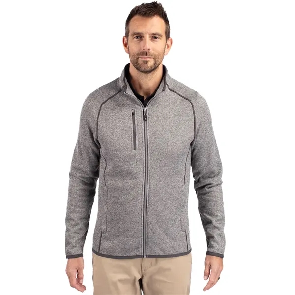 Men's jacket with a full-zip, brushed fleece interior, chest pocket, satin... from ASI 47965 Cutter & Buck