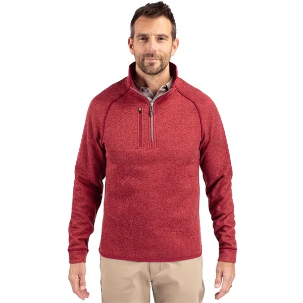 Men's sweatshirt with a half-zip, brushed fleece interior, chest pocket, and... from ASI 47965 Cutter & Buck