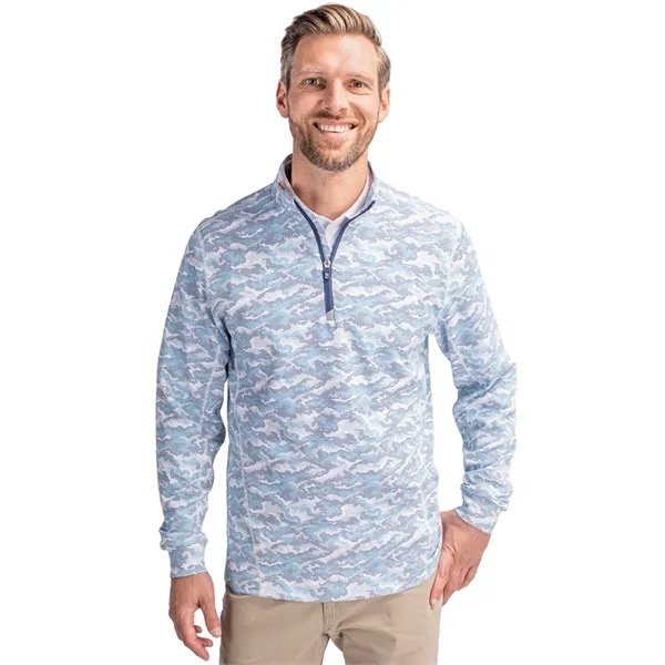 Men's sweatshirt with a quarter zip, long sleeves, UPF 50+ protection,... from ASI 47965 Cutter & Buck