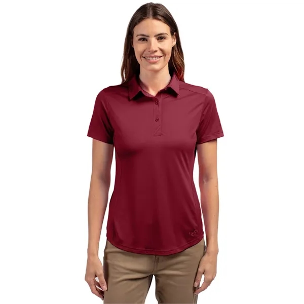 Women's polo with short sleeves, moisture-wicking performance UPF 50+ protection, and... from ASI 47965 Cutter & Buck